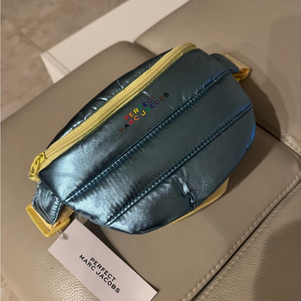 Marc Jacobs Metallic Blue Crossbody Bag